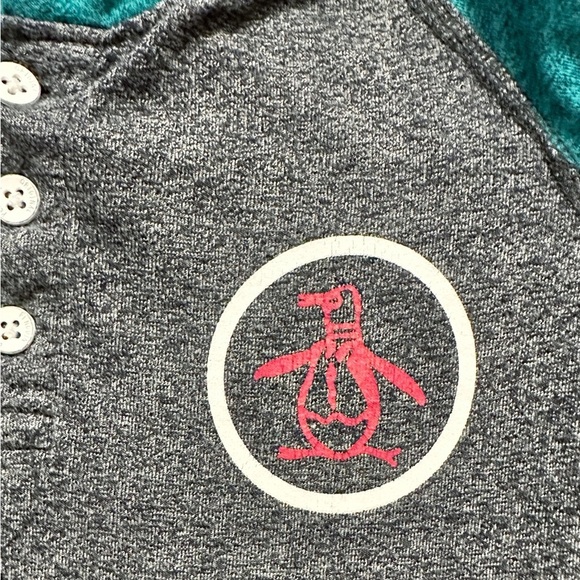 Original Penguin | Color Black Long Sleeve Hooded Tee (4) 🐧 - Picture 3 of 6